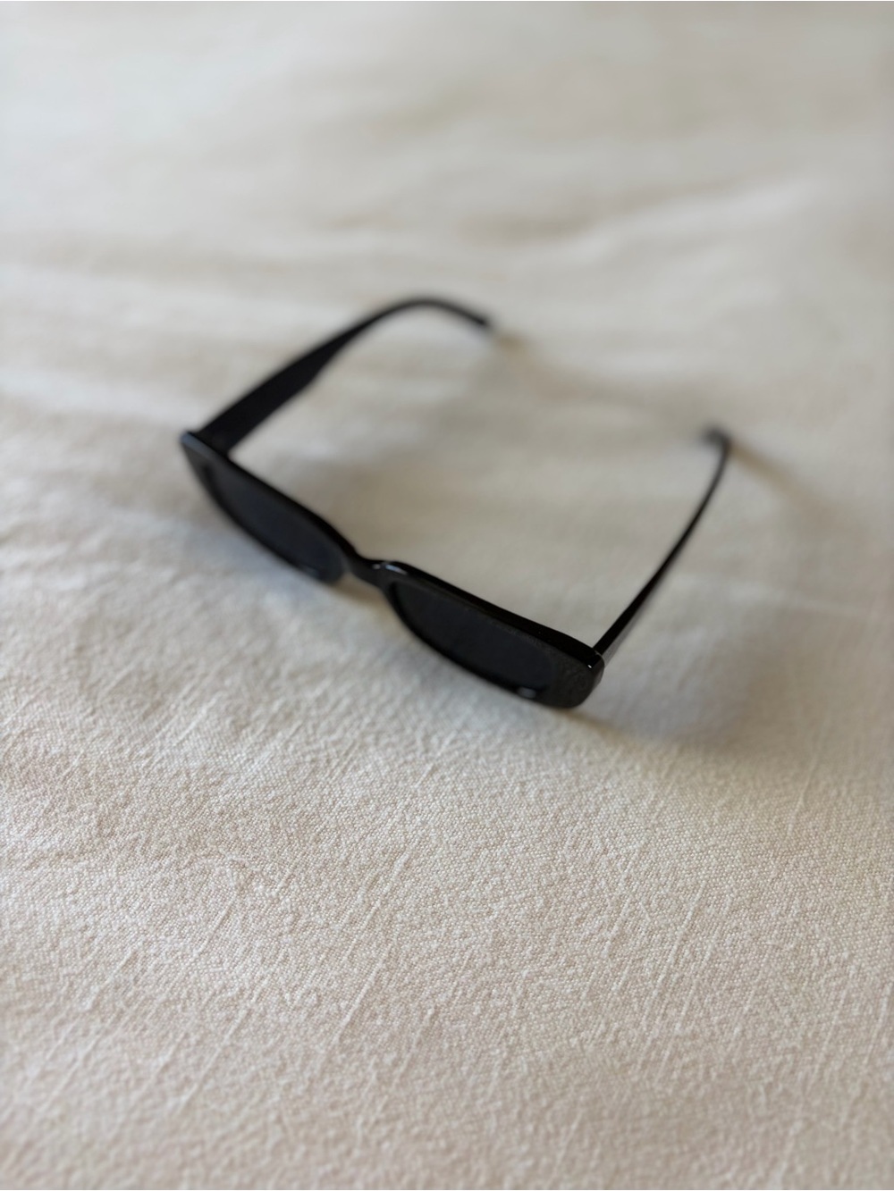 Sunglasses | Classic Rectangular Black Sunglasses - Picture 3 of 6